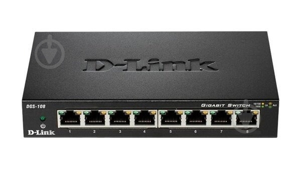 Коммутатор D-Link DGS-108/E 8xGE - фото 1
