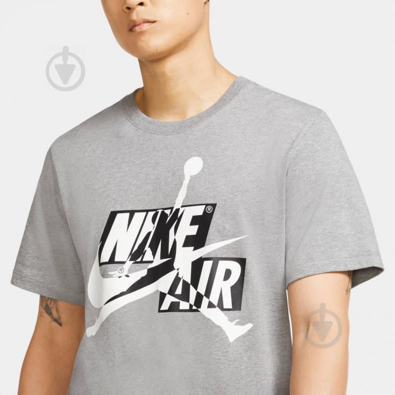 Футболка Nike M J JM CLASSICS HBR SS CREW CU9570-091 р.2XL сірий - фото 6