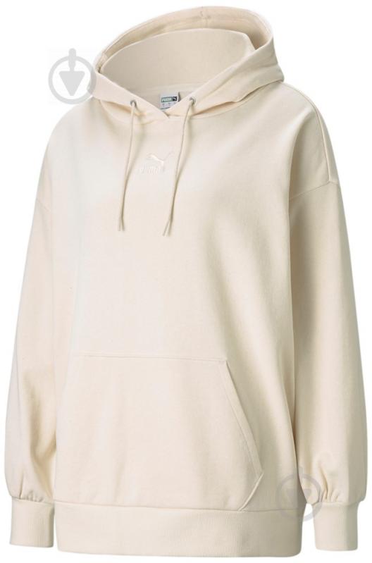 Худи Puma Classics Oversized Hoodie 53041299 р. L белый - фото 1