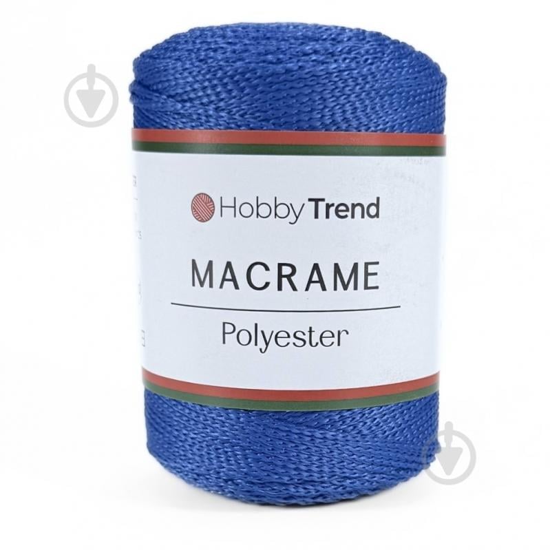 Пряжа для вязания Hobby Trend Macrame №3 2001/252 синий 5596 - фото 1