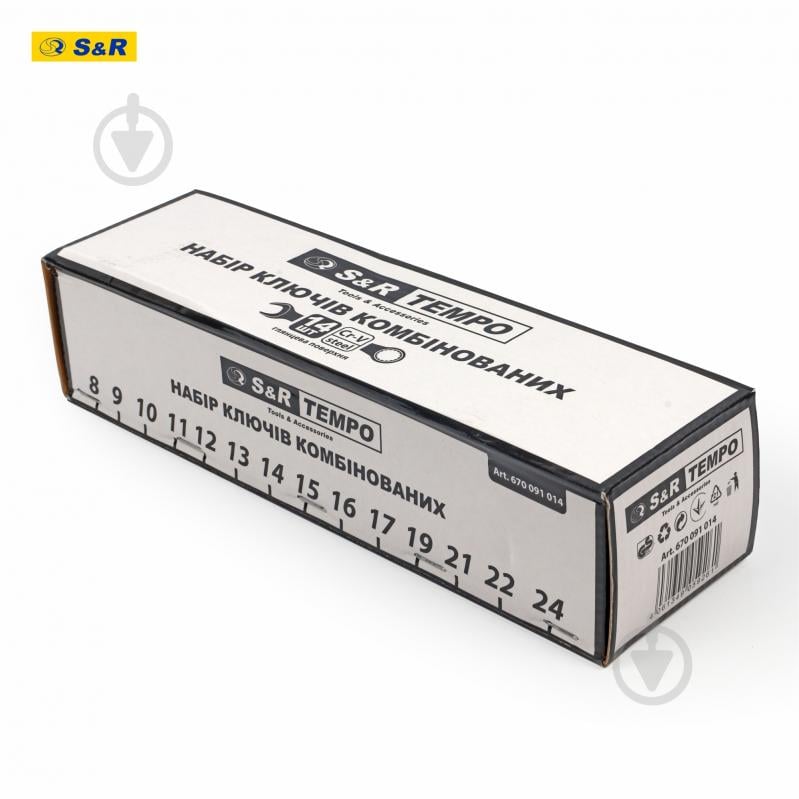 Набір ключів S&R Tempo у тканинному чохлі 14 шт. 670091014 - фото 7 Набір ключів S&R Tempo у тканинному чохлі 14 шт. 670091014 - фото 7