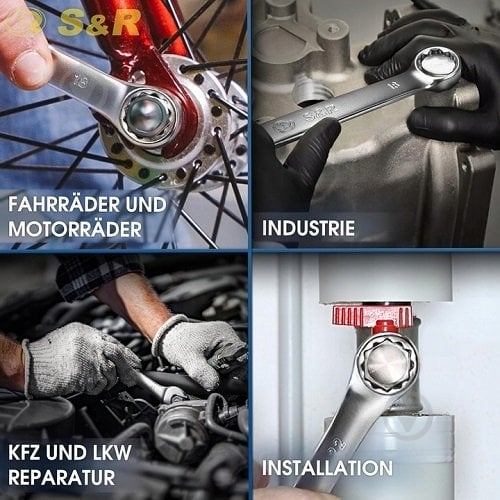 Набір ключів комбінованих S&R 6-22 мм 15 шт. 670700015 - фото 2