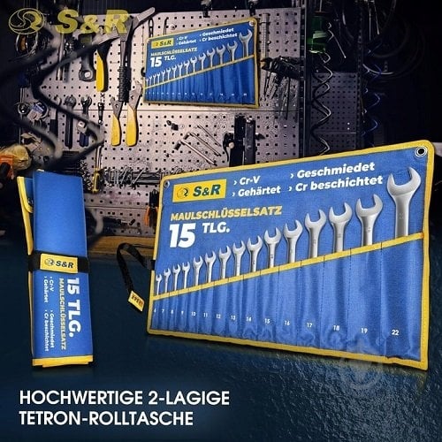 Набір ключів комбінованих S&R 6-22 мм 15 шт. 670700015 - фото 3