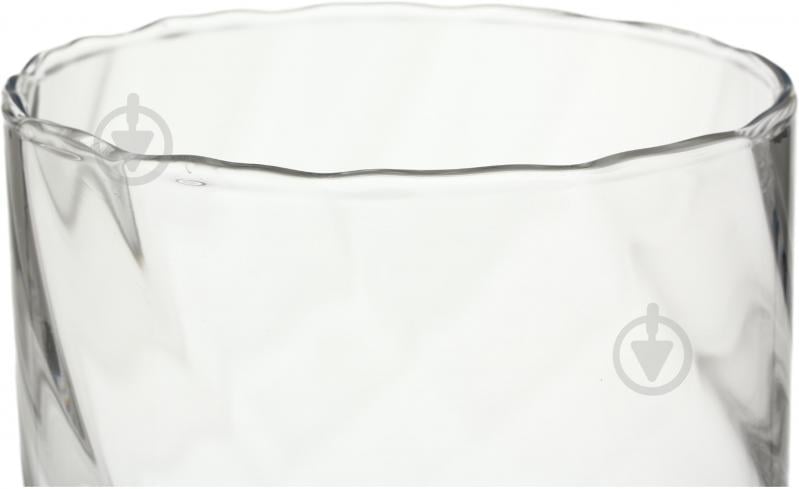Ваза скляна Wrzesniak Glassworks Optic 30 см прозора 17-886H - фото 3