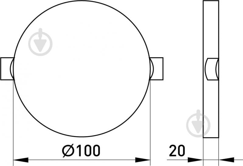 Світильник світлодіодний E.NEXT 10 Вт 4500 e.LED.stand.MP.Round.R IP20 l0861001 - фото 4