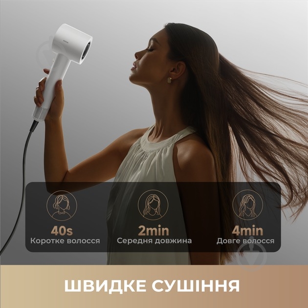 Фен MOVA Turbo White (AHD11C-WH) - фото 2