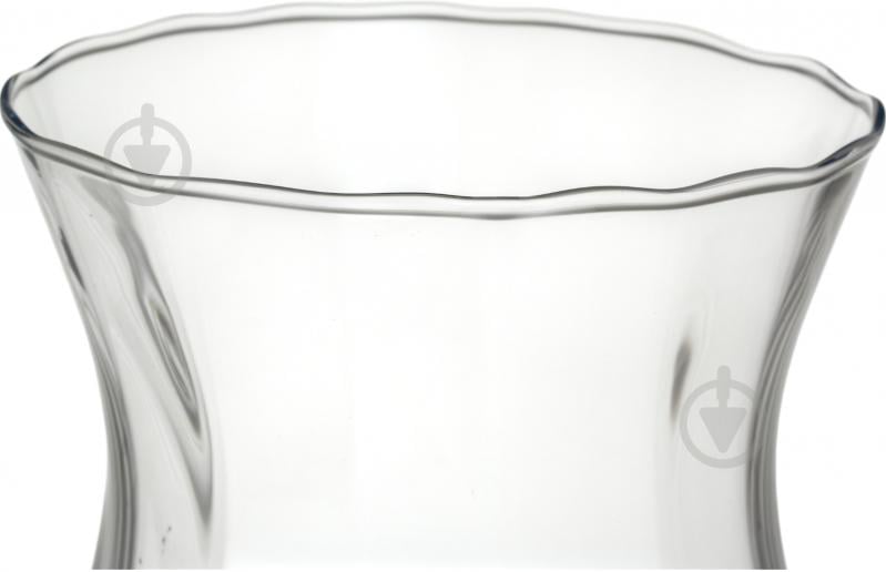 Ваза скляна Wrzesniak Glassworks Optic 25 см прозора 17-3507A - фото 3
