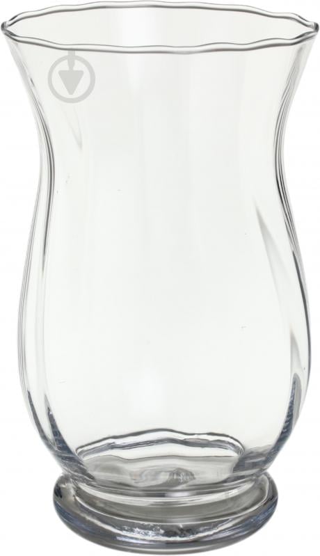 Ваза скляна Wrzesniak Glassworks Optic 25 см прозора 17-3507A - фото 1