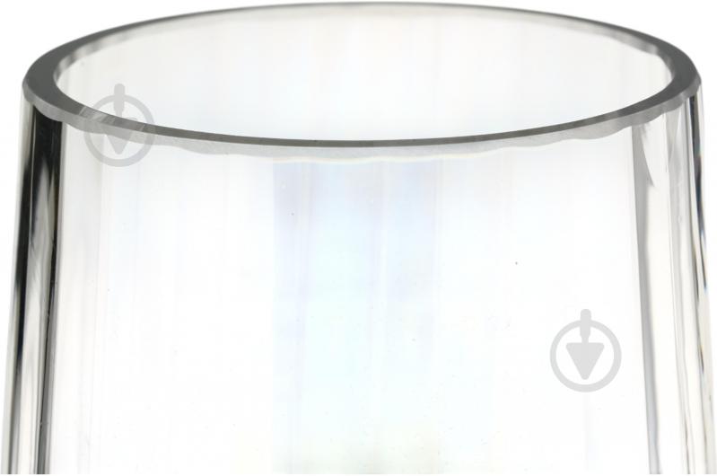 Ваза стеклянная Wrzesniak Glassworks Optic 36 см прозрачная 17-9524E - фото 3