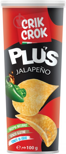 Чипсы CRIK CROK Plus Jalapeno 100 г - фото 1