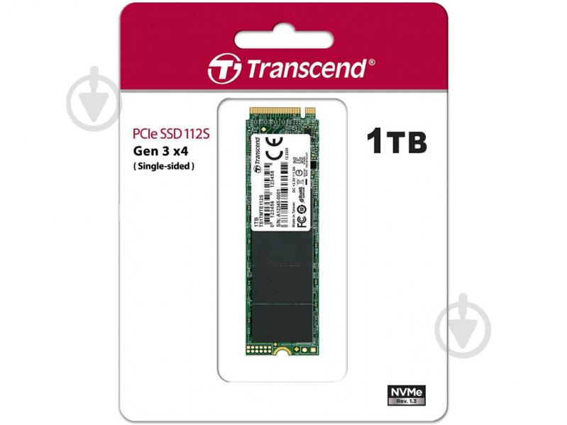 SSD-накопитель Transcend M.2 1TB PCIe 3.0 MTE112S 1GB M.2 PCI Express 3.0 x4 3D TLC (TS1TMTE112S) - фото 2