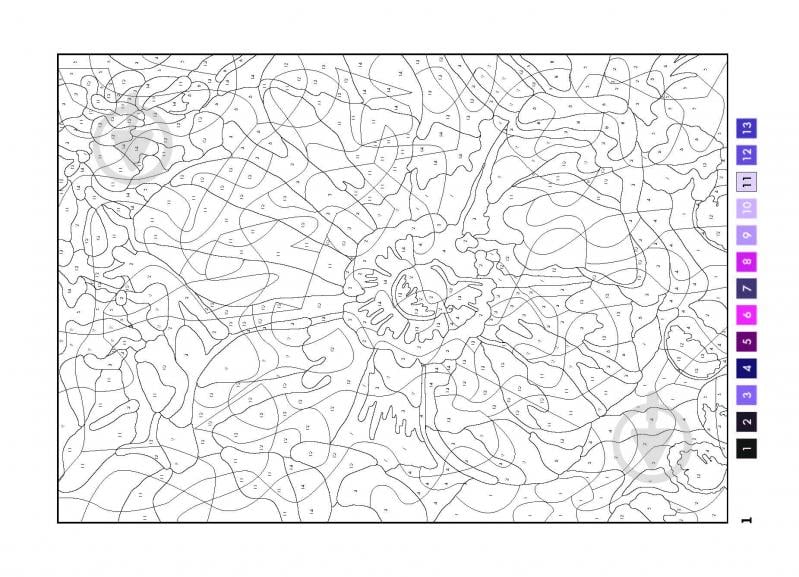 Розмальовка за номерами «50 магічних фарбованок. Натхнення» 978-617-7853-83-0 - фото 5
