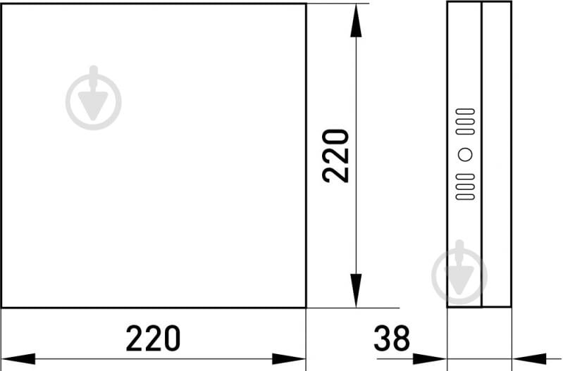 Світильник світлодіодний E.NEXT 36 Вт 4500 e.LED.stand.MP.Square.S. IP20 l0861014 - фото 4