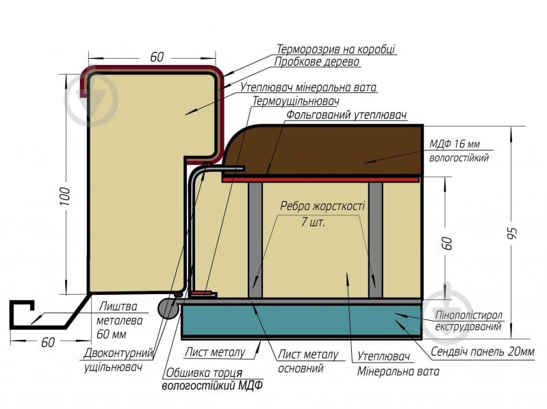 Дверь входная Булат Термо House-703 антрацит 2050x850 мм левая - фото 11