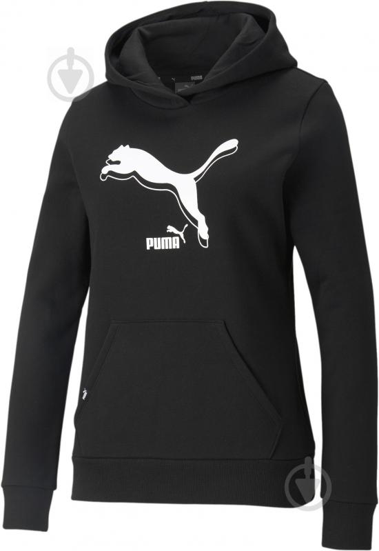 Худі Puma POWER Logo Hoodie 58954101 р. L чорний - фото 1