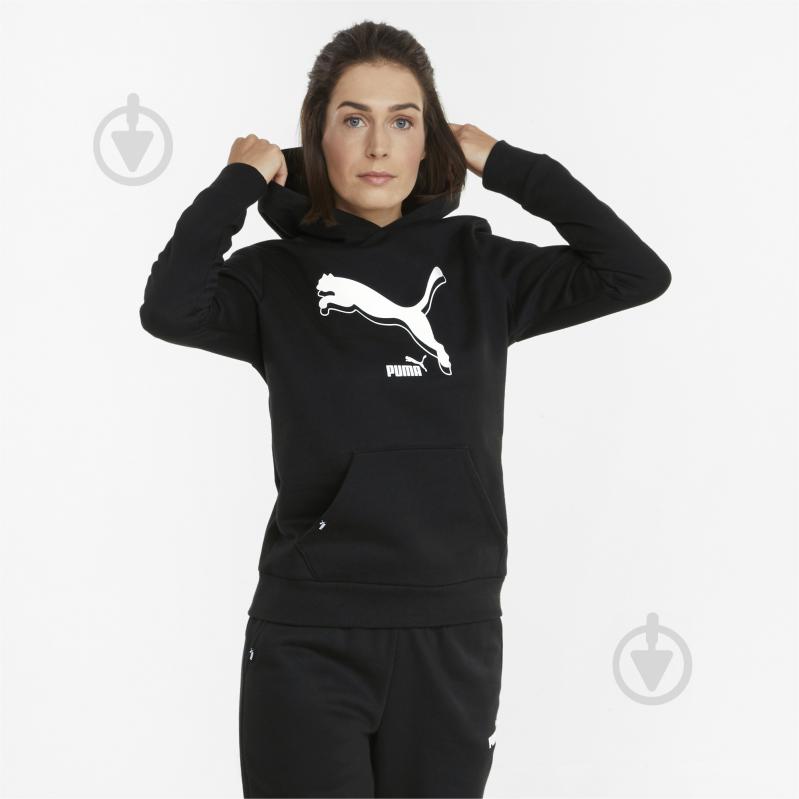 Худі Puma POWER Logo Hoodie 58954101 р. L чорний - фото 3