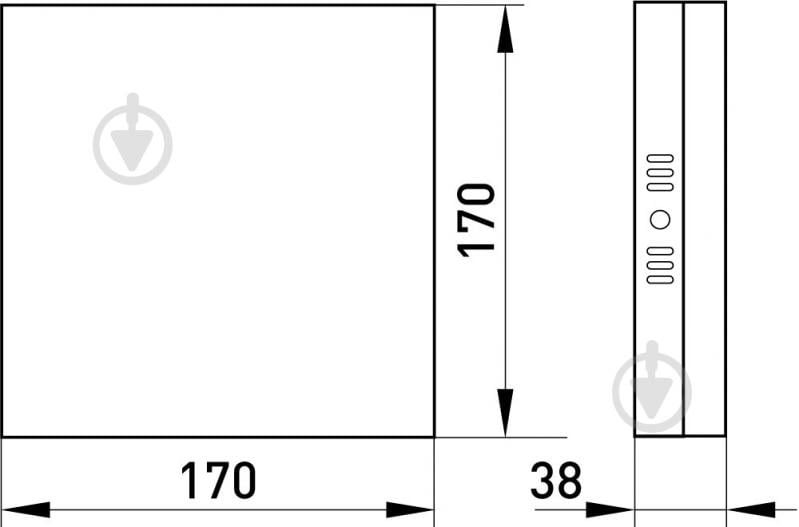 Светильник светодиодный E.NEXT 24 Вт 4500 e.LED.stand.MP.Square.S IP20 l0861013 - фото 4