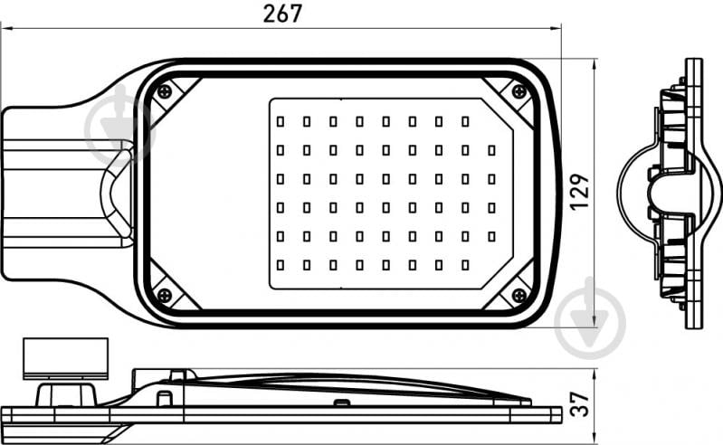 Світильник консольний E.NEXT e.LED.street.stand 30 Вт чорний l0820010 - фото 4