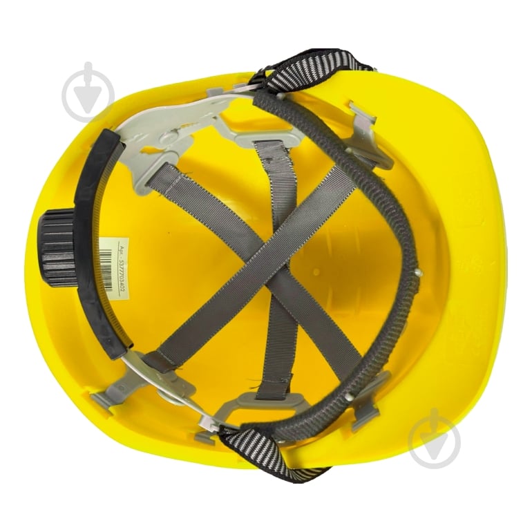 Каска WORKSHOP желтая 53-63 см 5377703403 - фото 3