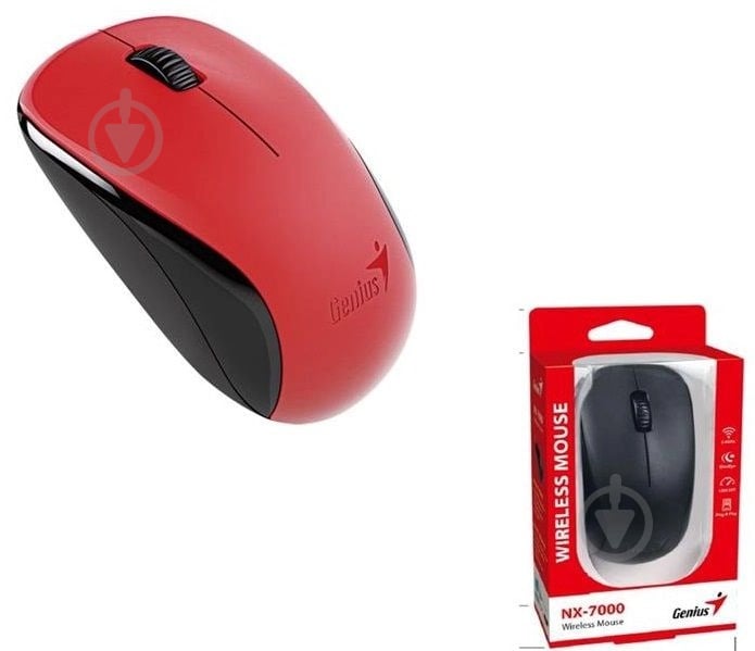 Мышь Genius NX-7000 WL red (31030027403) - фото 5