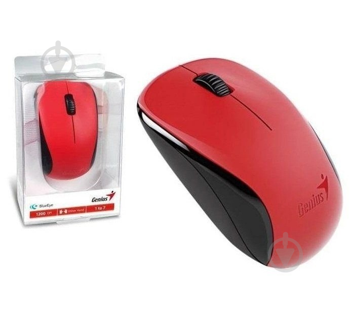 Мышь Genius NX-7000 WL red (31030027403) - фото 3