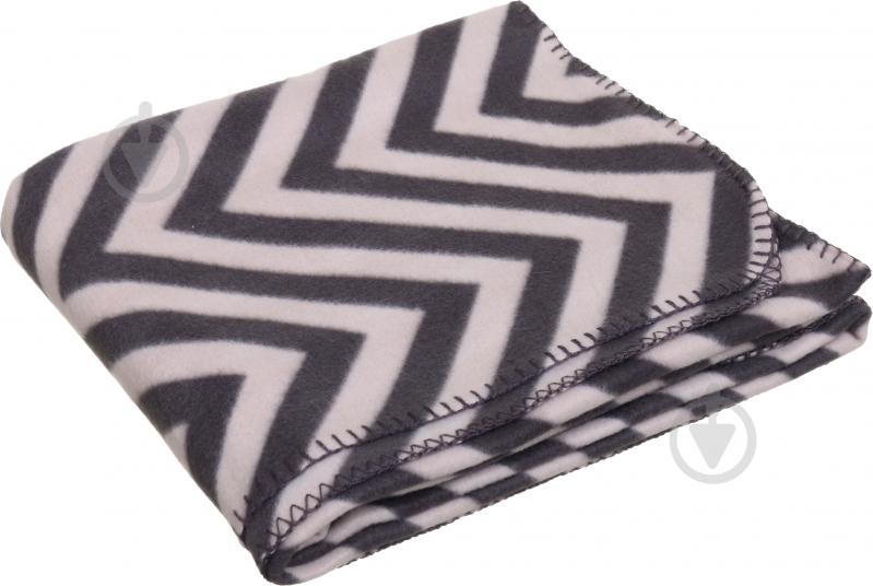 Плед Travel Zigzag 150x180 см серый Luna - фото 2