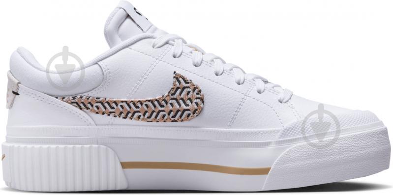 Кроссовки женские демисезонные Nike WMNS COURT LEGACY LIFT FD0558-100 р.38,5 белые - фото 2