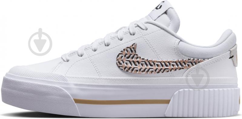 Кроссовки женские демисезонные Nike WMNS COURT LEGACY LIFT FD0558-100 р.38,5 белые - фото 3