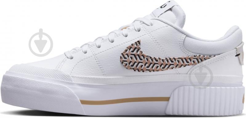 Кроссовки женские демисезонные Nike WMNS COURT LEGACY LIFT FD0558-100 р.38,5 белые - фото 4