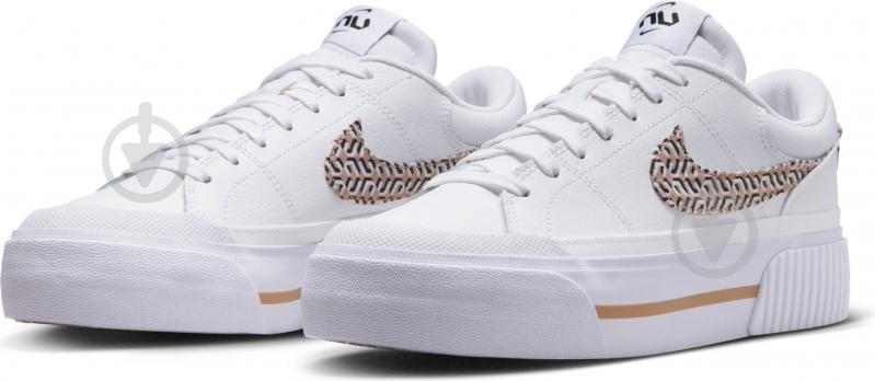 Кроссовки женские демисезонные Nike WMNS COURT LEGACY LIFT FD0558-100 р.38,5 белые - фото 5