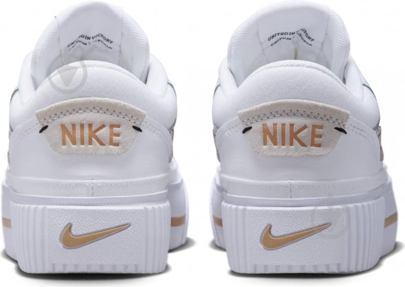 Кроссовки женские демисезонные Nike WMNS COURT LEGACY LIFT FD0558-100 р.38,5 белые - фото 9