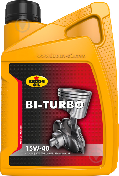 Моторне мастило KROON OIL BI-TURBO 15W-40 1 л (215) - фото 1