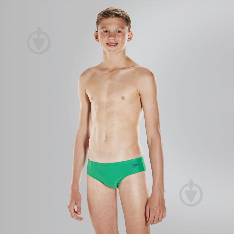 Плавки Speedo Essential Boys Logo Brief 8-05533C219 зеленый - фото 2