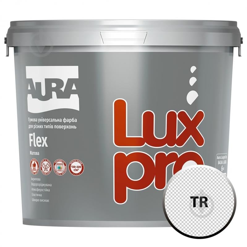 Фарба гумова гумова Aura® Luxpro Flex TR мат база під тонування 6 кг - фото 1