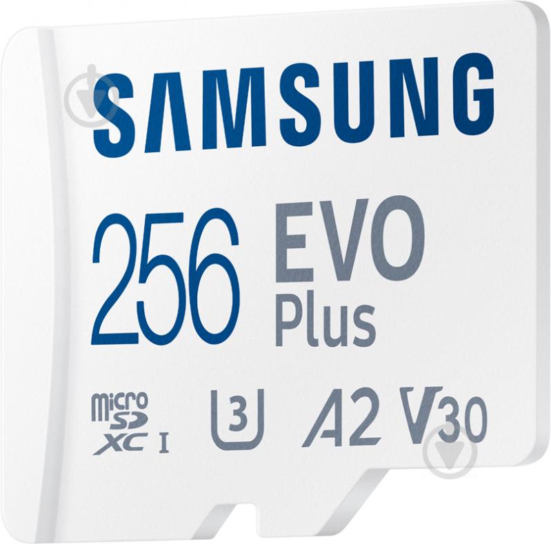 Карта памяти Samsung microSDXC 256 ГБ Class 10 (MB-MC256KA/RU) EVO Plus UHS-I + SD адаптер - фото 2