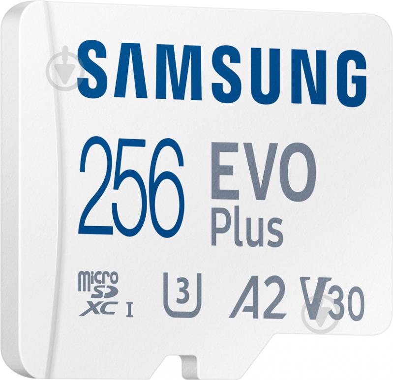 Карта памяти Samsung microSDXC 256 ГБ Class 10 (MB-MC256KA/RU) EVO Plus UHS-I + SD адаптер - фото 3