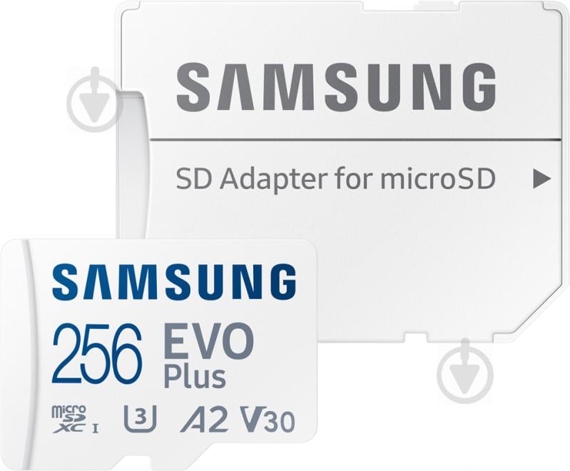 Карта памяти Samsung microSDXC 256 ГБ Class 10 (MB-MC256KA/RU) EVO Plus UHS-I + SD адаптер - фото 4