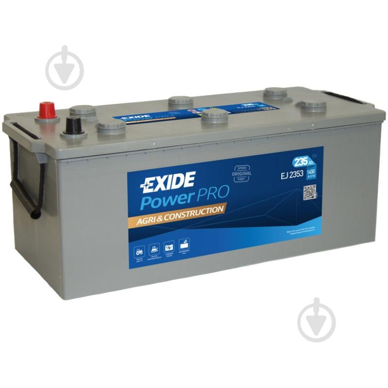 Аккумулятор автомобильный EXIDE Power Pro Agri 235Ah 1450A 12V EJ2353 «+» слева (EJ2353) - фото 1