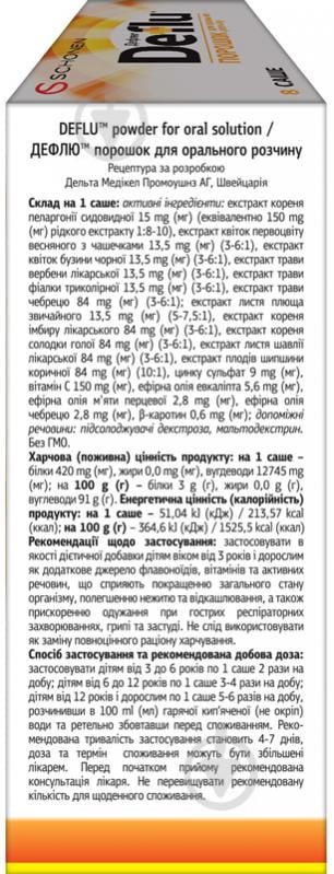 Дефлю для орального розчину №8 у саші порошок - фото 3