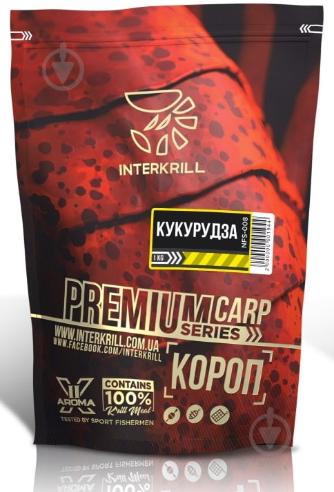 Прикормка INTERKRILL Premium Series короп/ кукурудза 1000 г - фото 1