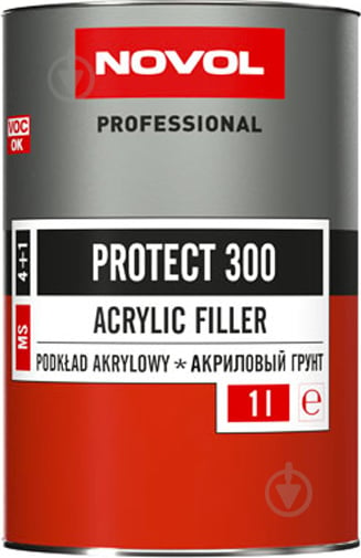 Ґрунт Protect 300 акриловий 4+1 чорний 37041 NOVOL 1000 мл - фото 1