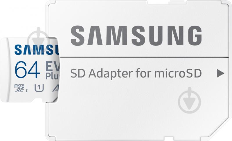 Карта памяти Samsung microSDXC 64 ГБ Class 10 (MB-MC64KA/RU) EVO Plus UHS-I + SD адаптер - фото 5