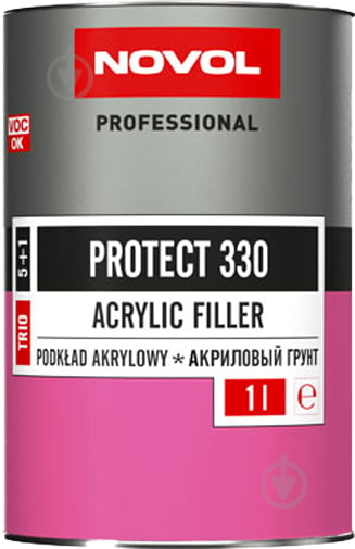 Ґрунт Protect 330 акриловий 5+1 чорний 37341 NOVOL 1000 мл - фото 1