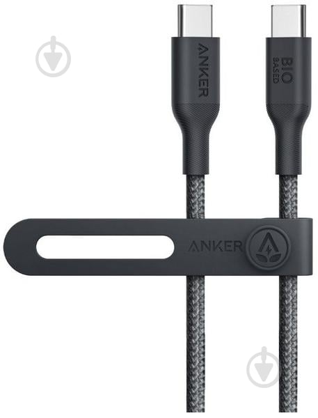 Кабель Anker 544 USB-C to USB-C 140W 0,9 м чорний (A80F5H11) - фото 1