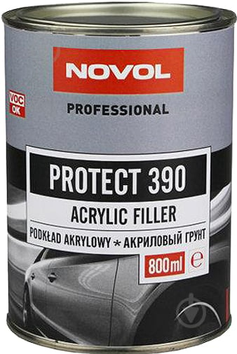 Ґрунт Protect 390 акриловий 4+1 білий 90844 NOVOL 800 мл - фото 1