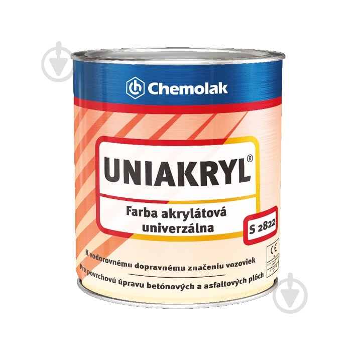 Краска Chemolak UNIAKRYL для разметки дорог белый мат 5 кг - фото 1