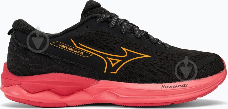 Черевики Mizuno WAVE REVOLT 3Black/Carrot Curl р.38 чорний - фото 1 Черевики Mizuno WAVE REVOLT 3Black/Carrot Curl р.38 чорний - фото 1
