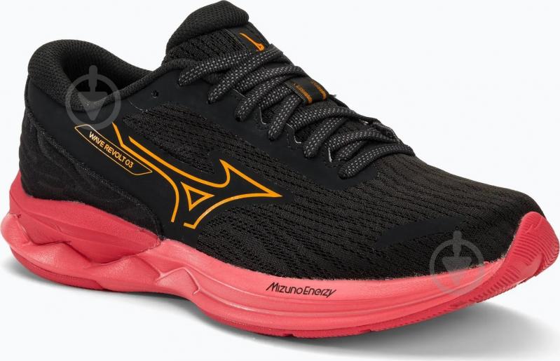 Черевики Mizuno WAVE REVOLT 3Black/Carrot Curl р.38 чорний - фото 2 Черевики Mizuno WAVE REVOLT 3Black/Carrot Curl р.38 чорний - фото 2