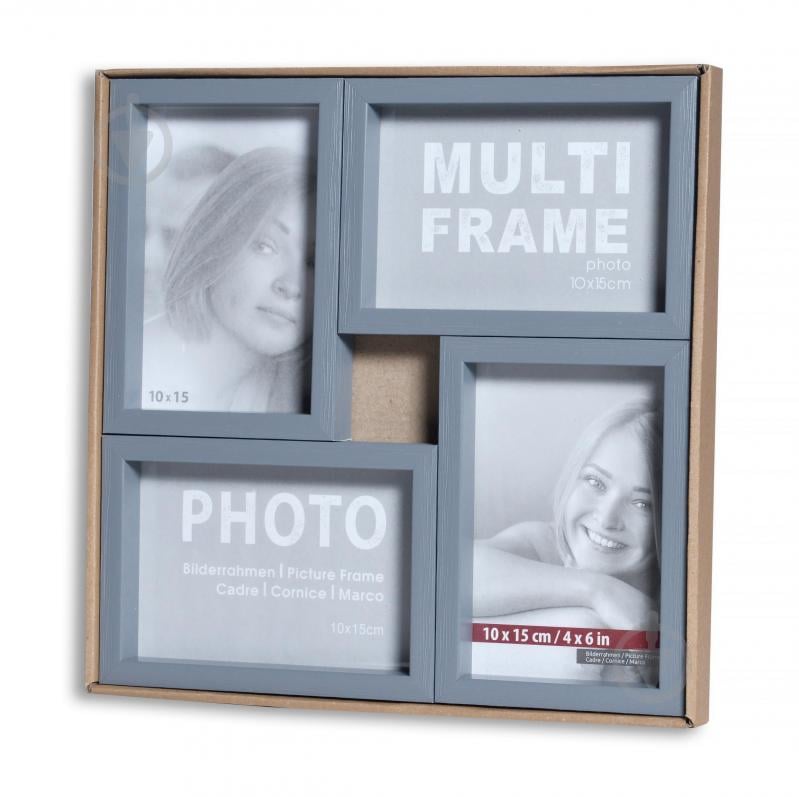 Мультирамка Velista 12B-011-17v 4 фото 10x15 см серый - фото 4