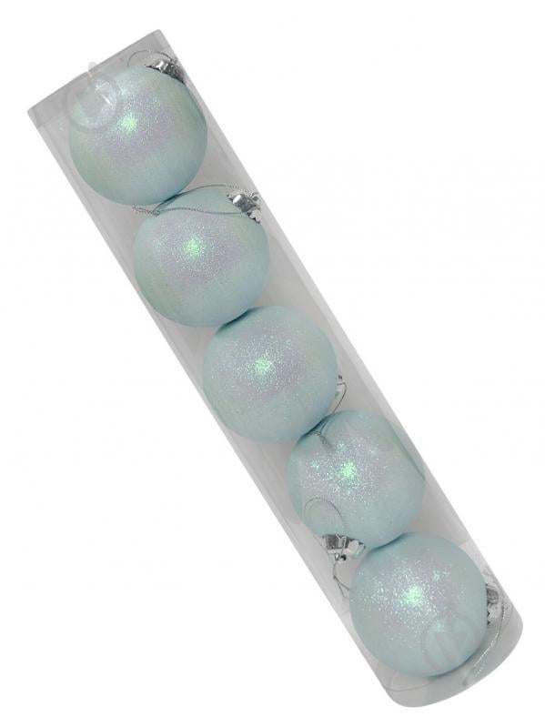 Набір ялинкових куль MIS LT №45 d 80 мм 5 шт./уп. - фото 1